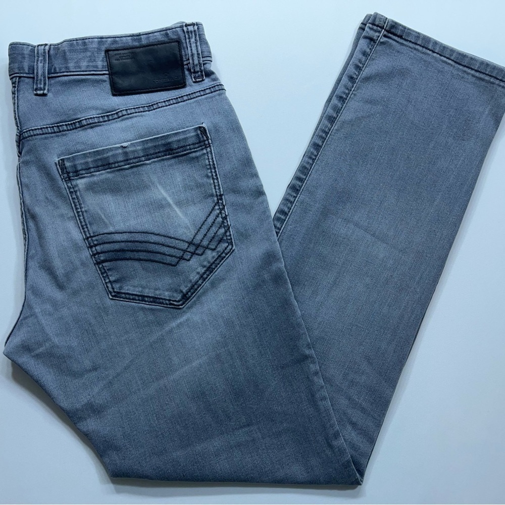 Tom Tailor Josh Jeans Mens Size 33x32 Regular Slim Faded Gray Five Pocket